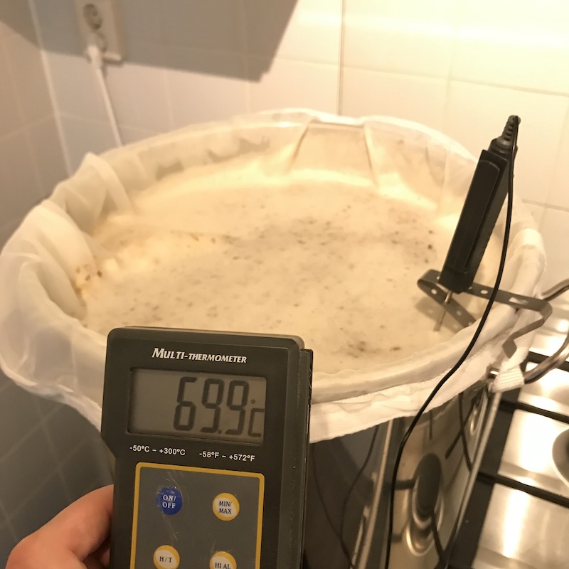 Mash-in temperature check